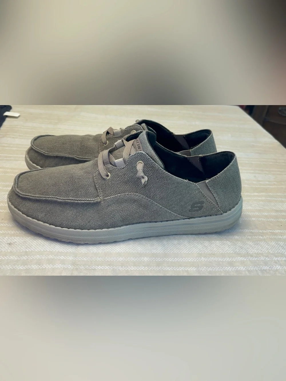 Skechers Men's Melson-Volgo slip-on Shoes in Grey Size 12